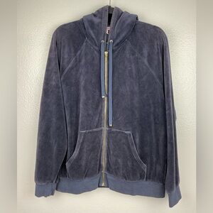 Juicy Couture Dark Purple Hoodie with Gold Accents